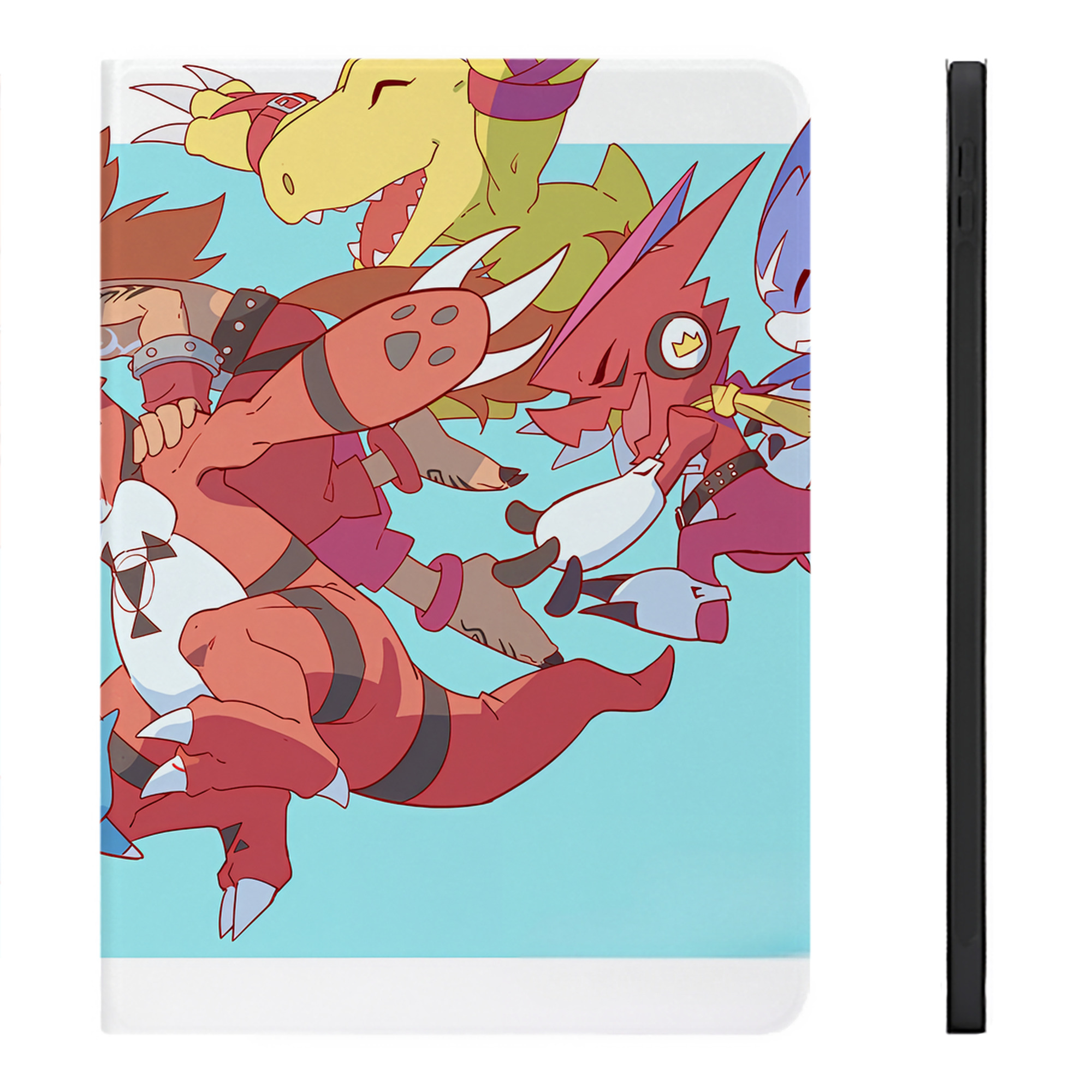 （画像用） Digimon デジタルモンスター/デジモン IPadケース ペンホルダー付き ブックスタイルデザイン